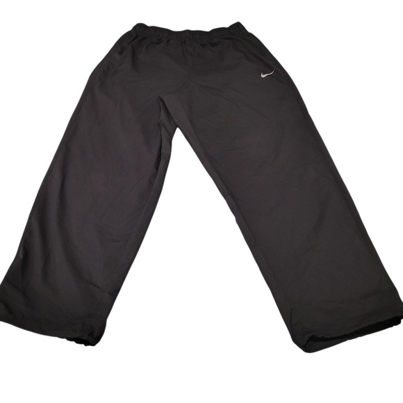 Nike Mens Dri-FIT Black Track Pants Training Workout Joggers warm up F274 - Picture 1 of 10
